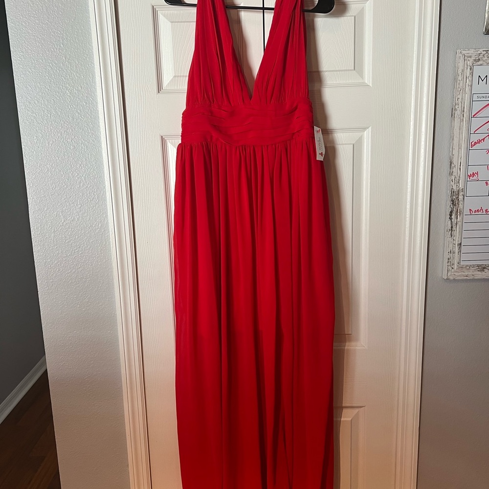 Long maxi Red dress for red dress boutique